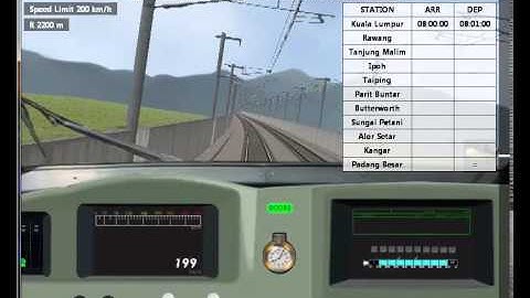 GB Maps ギビマップ - Fictitious route, TrenLaju Utara