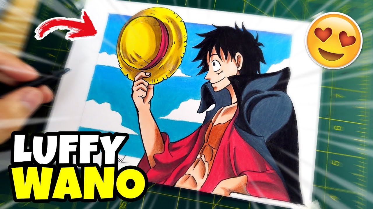 COMO DESENHAR LUFFY WANO - ONE PIECE 