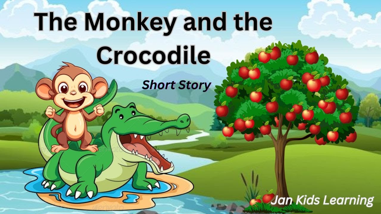 the-monkey-and-the-crocodile-story-in-english-aesop-s-fables-series