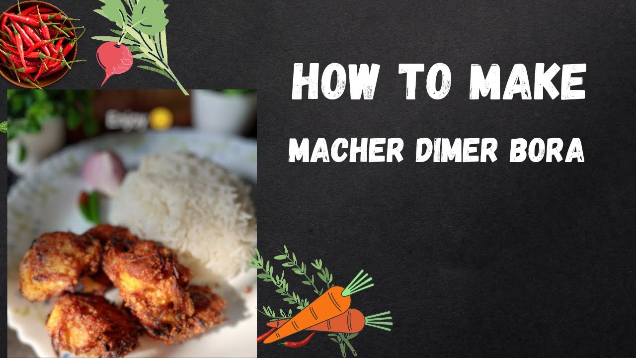 Fish Egg pakoraMacher Dimer Bora Recipe Bengali Macher Dimer Bhaja