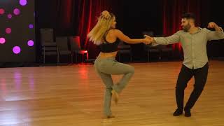 Ben Morris & Nicole Clonch - Midwest Westie Fest 2019 Pro Show - Improv West Coast Swing Dance