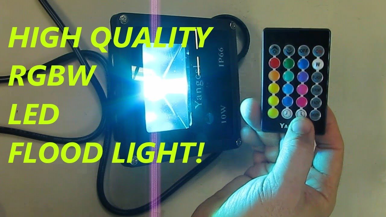 BEST RGBW LED Flood Light REVIEW YouTube