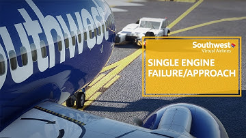 SVA PMDG 737 Engine Failure at Cruise, Single Engine Approach