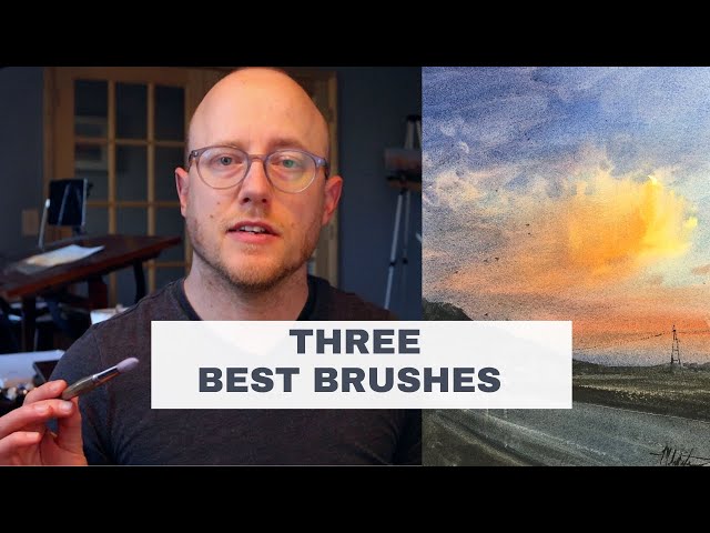 A full guide on the best brushes to use for watercolour painting