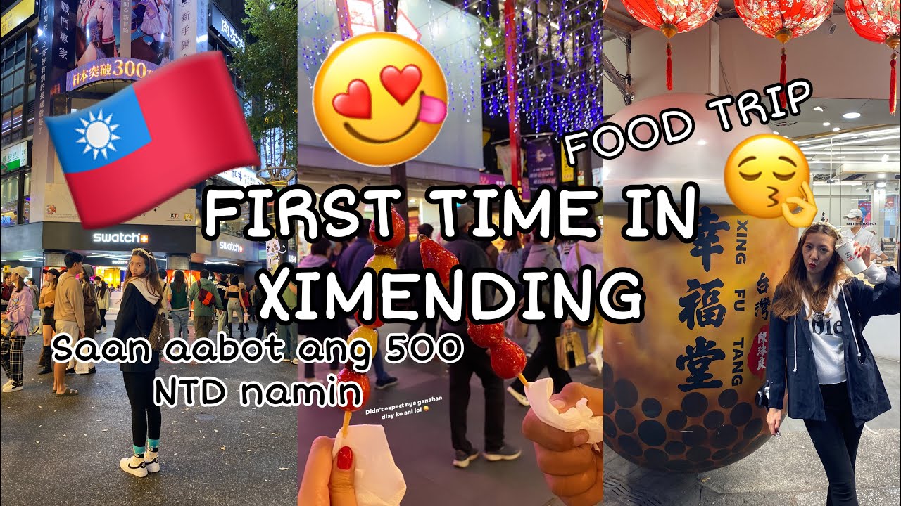 Taiwan Vlog 01 🇹🇼 Exploring XIMENDING for the first time • 500 NTD food challenge in Ximending 🥟
