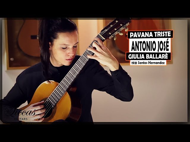 Giulia Ballaré plays Pavana Triste by Antonio José on a 1931 Santos Hernandez