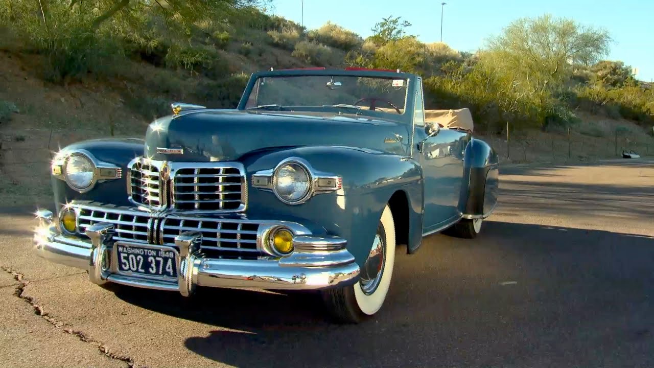Cruising in a 1948 Lincoln Continental - YouTube
