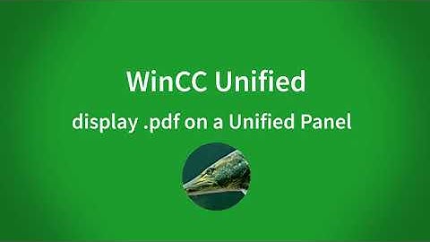WinCC Unified Comfort Panel V16: Display .pdf files on Panel with StartProgram