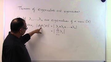 Chapter 04.10: Lesson: Theorems of Eigenvalues and Eigenvectors: Part 6 of 6