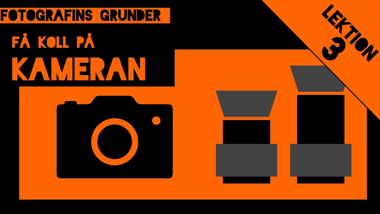 Få koll på KAMERAN -- Fotografins grunder, lektion 3