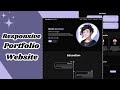 Portfolio Website Design: HTML CSS &amp; JS