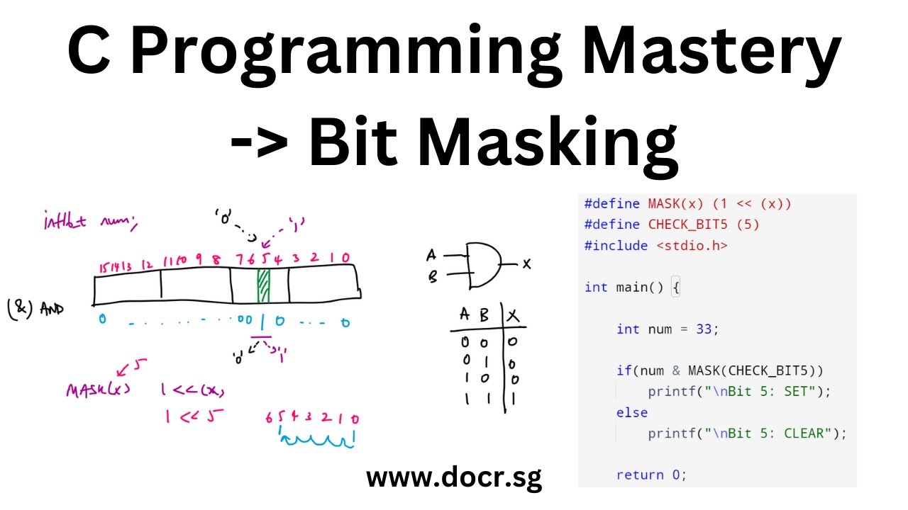 C Programming Mastery: Bit Masking - YouTube