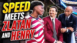 Speed meets Zlatan and Henry 😂had a funny talk