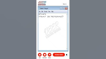 What is Notepad? (Part-1)  #computer #computereducation #computercomponent