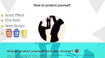 How to create Responsive Web page design || Clip-Path Effect || HTML CSS JS ||