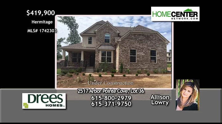 2517 Arbor Pointe Cove, Lot 36, Allison Lowry, Dre...