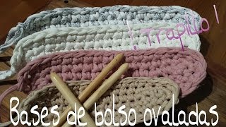 Bases de Trapillo Ovaladas.! Tutorial DIY Crochet.XXL...¡¡¡¡