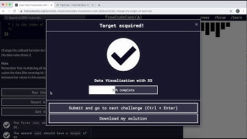 14 - Dynamically Change the Height of Each Bar - Data Visualization with D3 - freeCodeCamp Tutorial