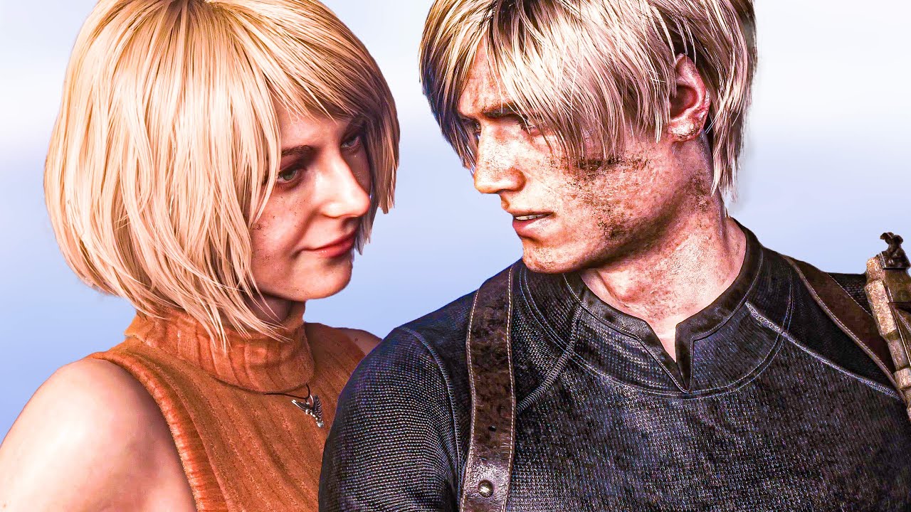 Resident Evil 4 Remake - Ashley Has a Crush On Leon (4K) - YouTube