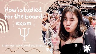 Board Exam Study Tips!!! | Psychometrician Board Exam