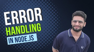 Error handling in nodejs | Junaid Khan | JDK Skill 