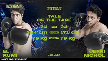 JEFRI NICHOL VS EL RUMI | FULL FIGHT | SUPERSTAR KNOCKOUT (RANS SPORTAIMENT)