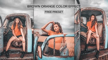 Photoshop Art : Brown & Orange Color Grading Effect | Preset - Free Download | By Massive editz