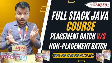 Naresh it hyderabad || Naresh it Java Placement vs Non-Placement Batch || Ameerpet coaching centers