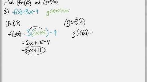 Math 119 : 10.1 #3 (Intermediate Algebra Tutorial : Composition Of Functions)