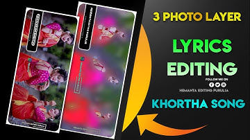 3 Photo Layer Status Video Editing Alight Motion | New Style Layer Status Editing | Khortha Song