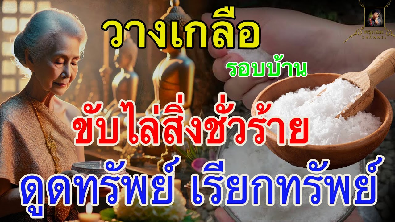 ความเชื่อ วางเกลือเรียกทรัพย์ ขับไล่สิ่งชั่วร้าย @ครูกลด แชนแนล