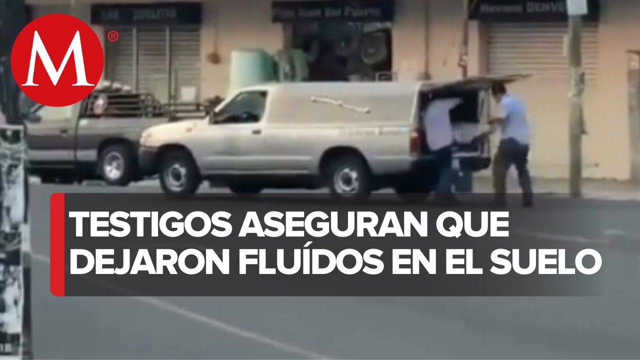 Cadáver cae de carroza fúnebre en Veracruz