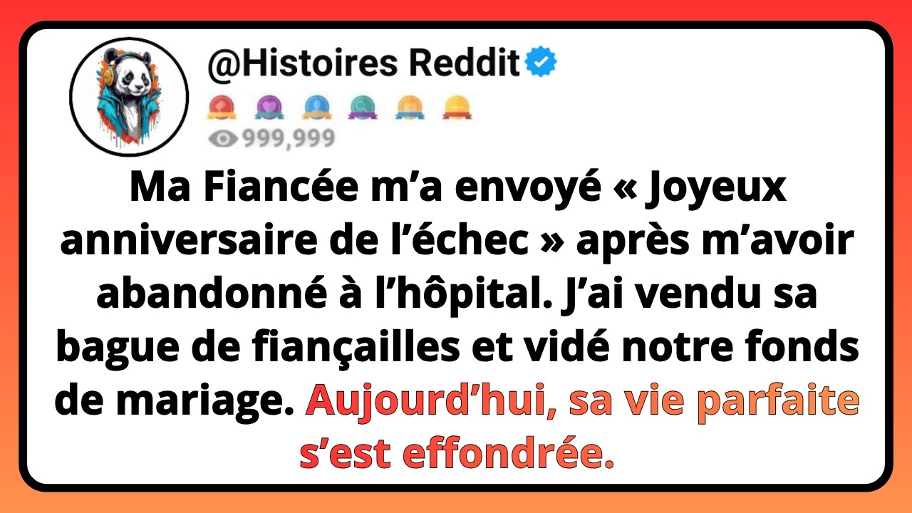 Vicky m’a envoyé un message pendant que les chirurgiens m’ouvraient le crâne. « Joyeux anniversaire de l’échec. » Je venais de subir une opération à cœur ouvert pour une tumeur au cerveau, et ma...