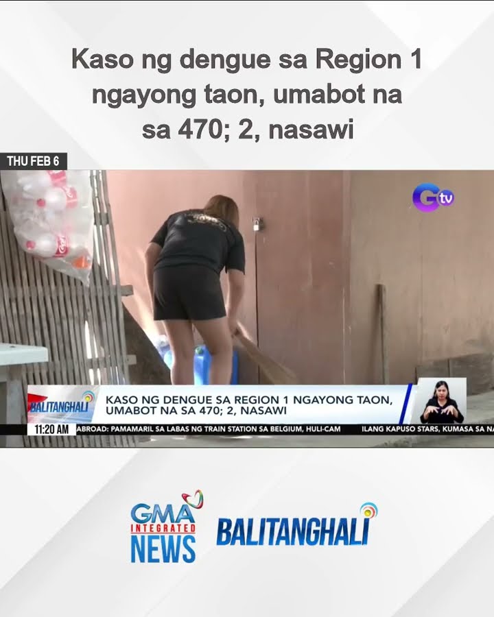 Kaso ng dengue sa Region 1 ngayong taon, umabot na sa 470; 2, nasawi | Balitanghali