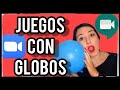 JUEGOS con GLOBOS ZOOM| CLASES en línea| Dinámicas Niños| Google Meet| 2020