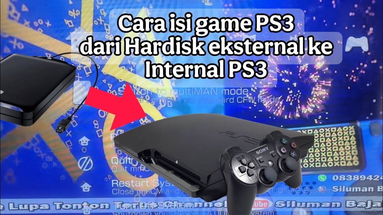Cara isi game ps3 dari hardisk eksternal ke ps3 #ps3 - YouTube
