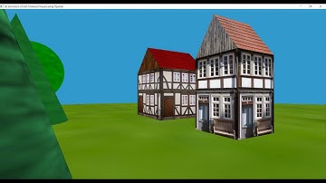 3d animation of half timbered houses using OpenGL part 1