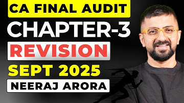 Revise CA Final Audit Chapter-3 |CA Final Audit Revision | SA 300 600 610 620 540 520 | Neeraj Arora