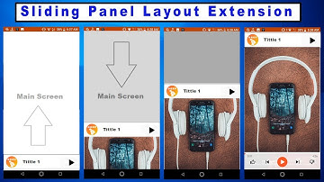 Sliding Panel Layout Extension for Kodular , Thunkable , Appybuilder