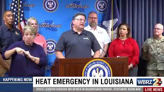 Louisiana officials giving update on wildfire emergency, statewide burn ban