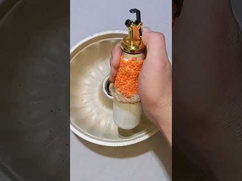 Boş Cam Şişeden Muhteşem Geri Dönüşüm Fikri – DIY Craft Ideas