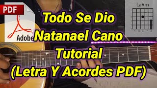 Todo Se Dio Tutorial Natanael Cano (Acordes)PDF-Tutorial En Guitarra -