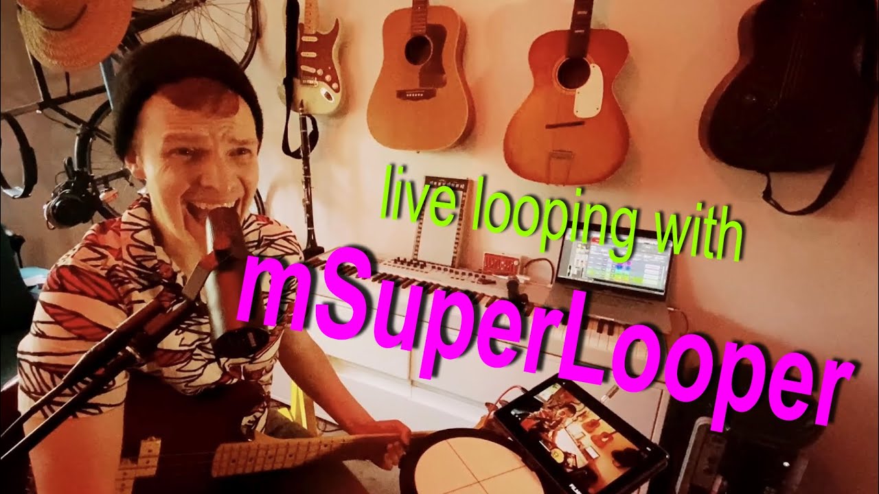 Live loop performance with melda mSuperlooper and keith mcmillen soft step and amplitube 5