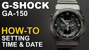 Gshock GA-150 - Setting time and date - Module 5255