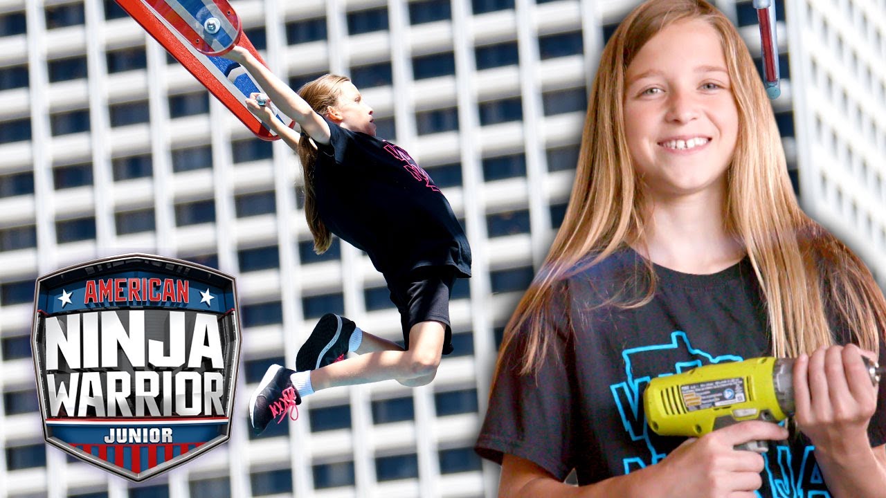 Girl Builds Her Own Ninja Gym, DOMINATES In Competition! | American Ninja Warrior Junior