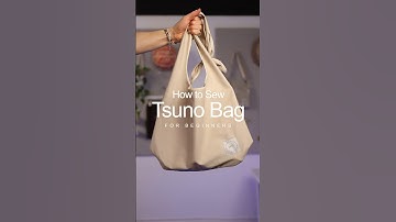 How to sew a Tsuno Bag for beginners from sewing DIY kit #sew #tutorial #sewingpatterns