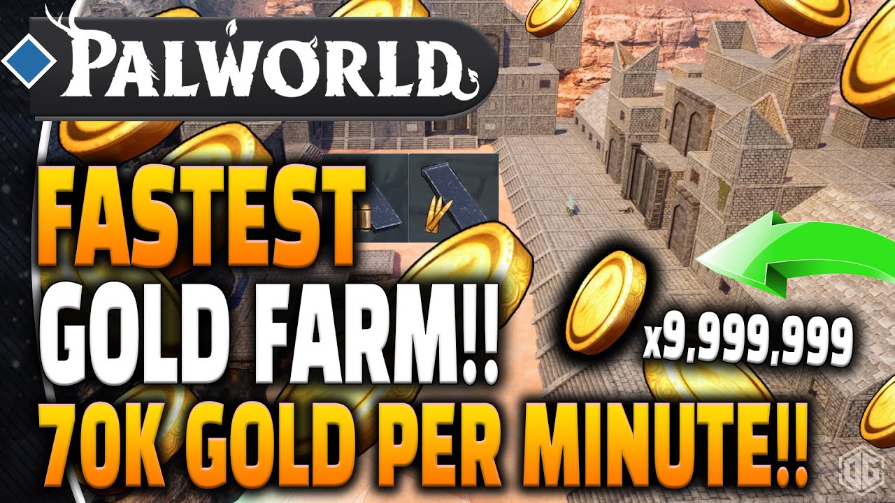 Palworld   GET RICH QUICK   70k Gold per MINUTE  INFINITE AMMO