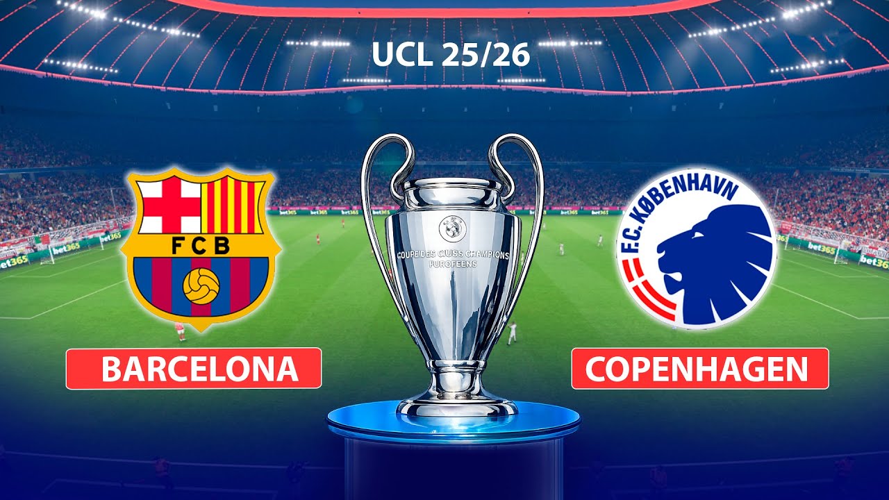 Barcelona vs Copenhagen - UEFA Champions League 25/26 | Full Match | Simulation PES