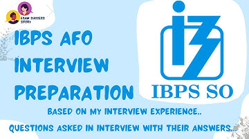 IBPS AFO Interview Preparation|Based on My Interview Experience|Complete AFO Preparation Q&A Series.