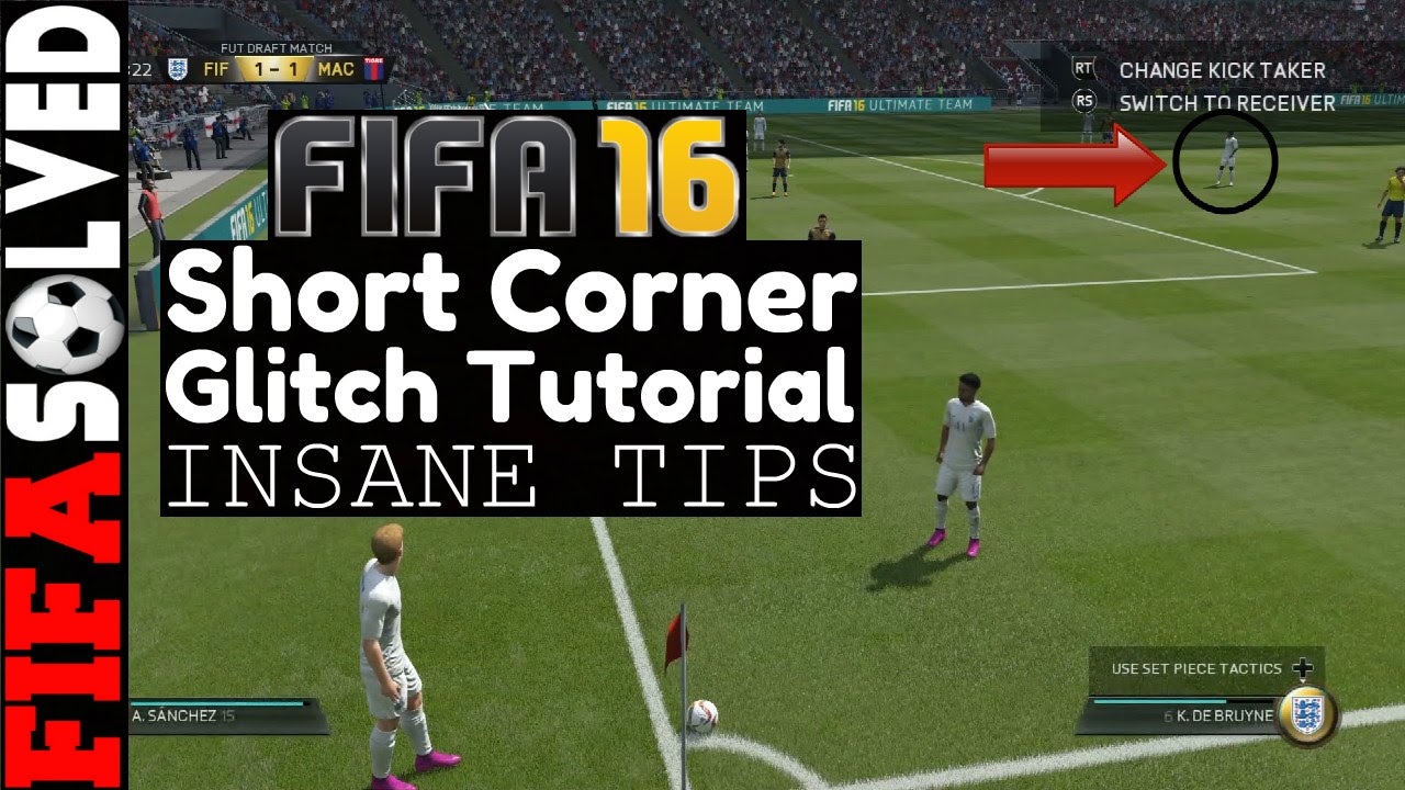 FIFA 16 Short Corner Glitch Tutorial | BEST Tips - YouTube
